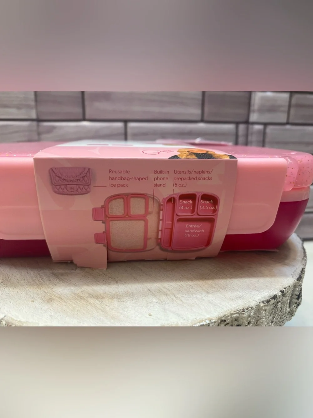 Paris Hilton ❤️Bento style Lunch Box WITH REUSABLE ICE PACK New